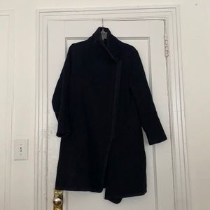 Babaton black wool coat